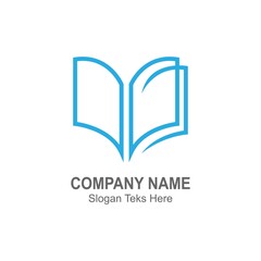 Book logo icon design template vector