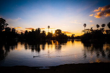 Naklejka premium BUENOS AIRES ARGENTINA LAKE