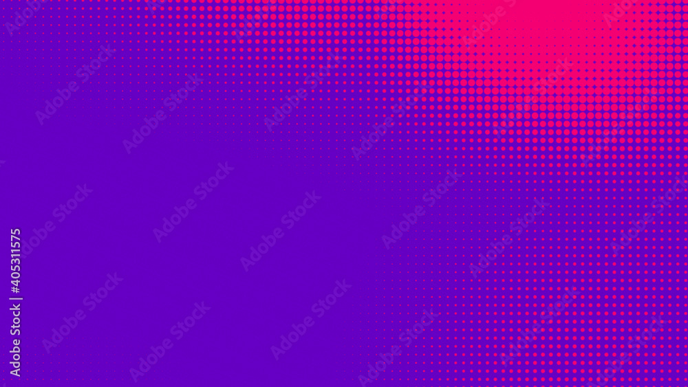 Canvas Prints dots halftone purple pink color pattern gradient texture with technology digital background. pop art