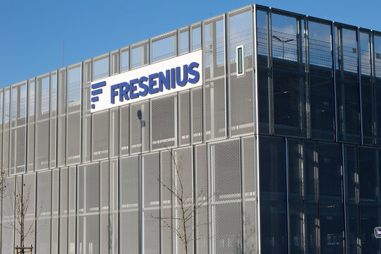 Fresenius Parking Garage In Germany, Bad Homburg On 10.01.2021. Health Group With Services And Products For Dialysis, Hospital And Outpatient Care