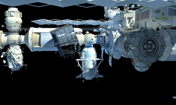 Close-up on the International Space Station