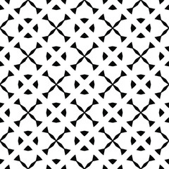 Black and white texture. Abstract seamless geometric pattern.
