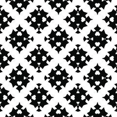 Black and white texture. Abstract seamless geometric pattern.
