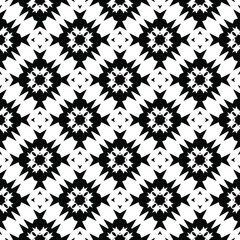 Black and white texture. Abstract seamless geometric pattern.
