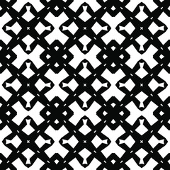 Black and white texture. Abstract seamless geometric pattern.
