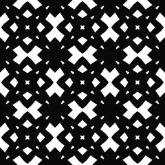 Black and white texture. Abstract seamless geometric pattern.
