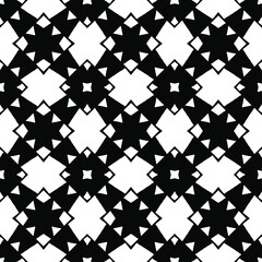 Black and white texture. Abstract seamless geometric pattern.
