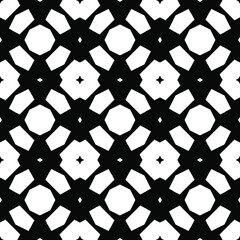 Fototapeta na wymiar Black and white texture. Abstract seamless geometric pattern. 