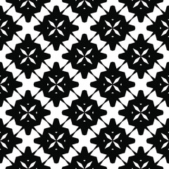 Black and white texture. Abstract seamless geometric pattern.
