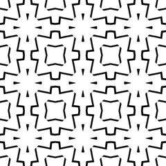 Black and white texture. Abstract seamless geometric pattern.
