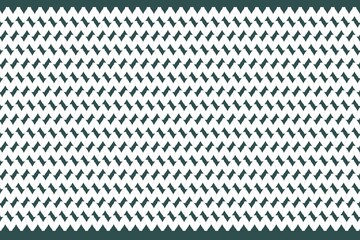 White repeating knit-like pattern on green background for textile and design
