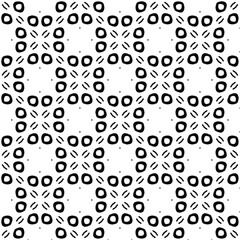 Black and white texture. Abstract seamless geometric pattern.
