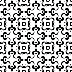 Black and white texture. Abstract seamless geometric pattern.
