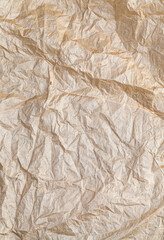 crumpled gray paper for cooking