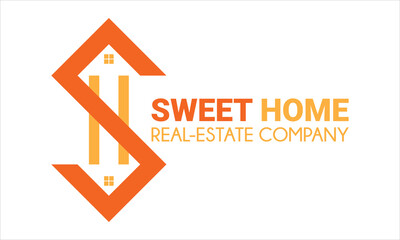 Sweet Home logo template 