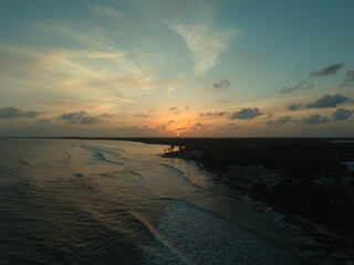 Sunset with clouds