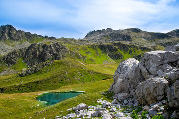 lake in the mountains (Montafon, Vorarlberg, Austria)