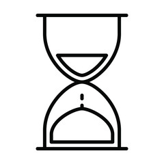 hourglass, watch, clock, time icon vector