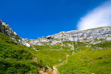 landscape in the mountains (Montafon, Vorarlberg, Austria)