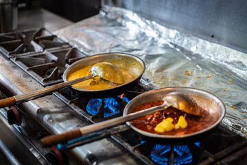 Cooking indian style cuisine
