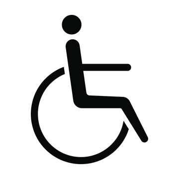 wheelchair icon,  disabilities vector