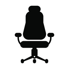 gaming chair icon, home interior, e-sport vector