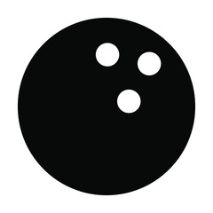 bowling ball icon vector
