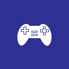 game console controller solid style icon vector illustration