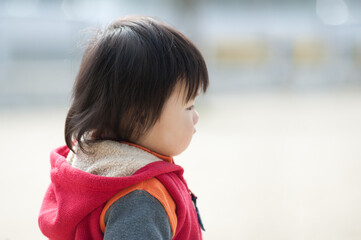 男の子の横顔