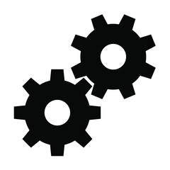 gear setting icon vector