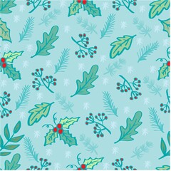 Holiday Floral Background Pattern. Vector Illustration. 