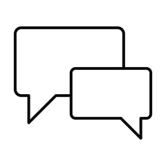 Fototapeta premium chat bubble icon vector