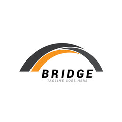 Bridge logo icon vector template.