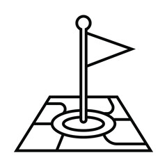 map, road sign and satellite icon vector