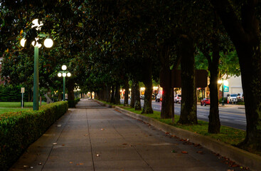Empty Side Walk in Hot Springs Arkansas