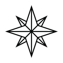Fototapeta premium compass icon vector