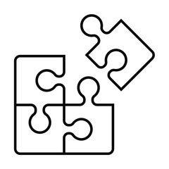 puzzle icon vector