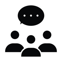 chat group people icon vector