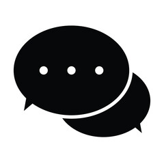 chat bubble icon vector