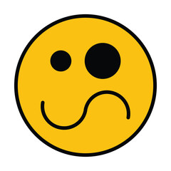 sad, happy, moody, surprised, angry, smile emoticon smiley icon vector