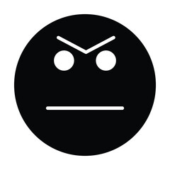 sad, happy, moody, surprised, angry, smile emoticon smiley icon vector