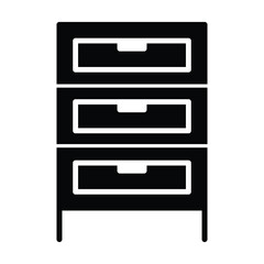 wooden shelf icon, home interior vector