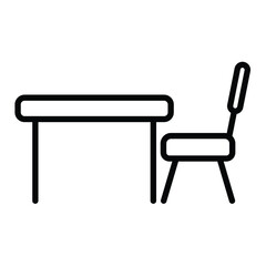 Fototapeta premium dining table icon vector