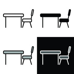 dining table icon vector