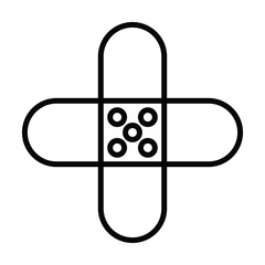 wound plaster icon vector
