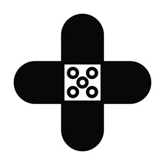 wound plaster icon vector