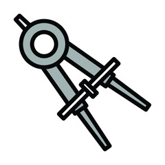 calipers icon stationary vector