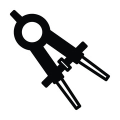 calipers icon stationary vector