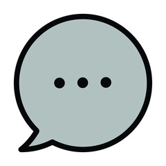 chat bubble icon vector