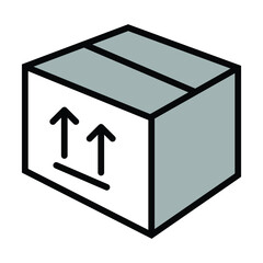 3d box icon vector